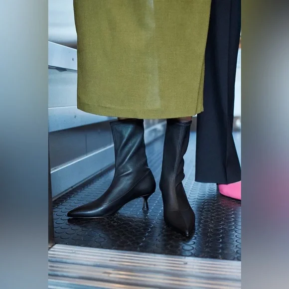 ATP Atelier Cerone Black Napa Stretch Boots - Picture 4 of 13